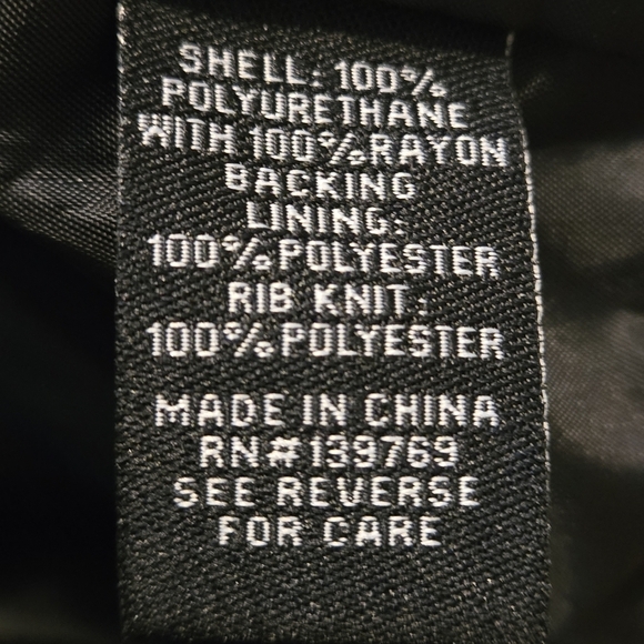 Ookie & Lala Black Faux Leather Moto Jacket Asymmetrical Collar Women size XL - Picture 15 of 16